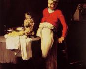 克洛德约瑟夫贝勒 - The cook and the pug